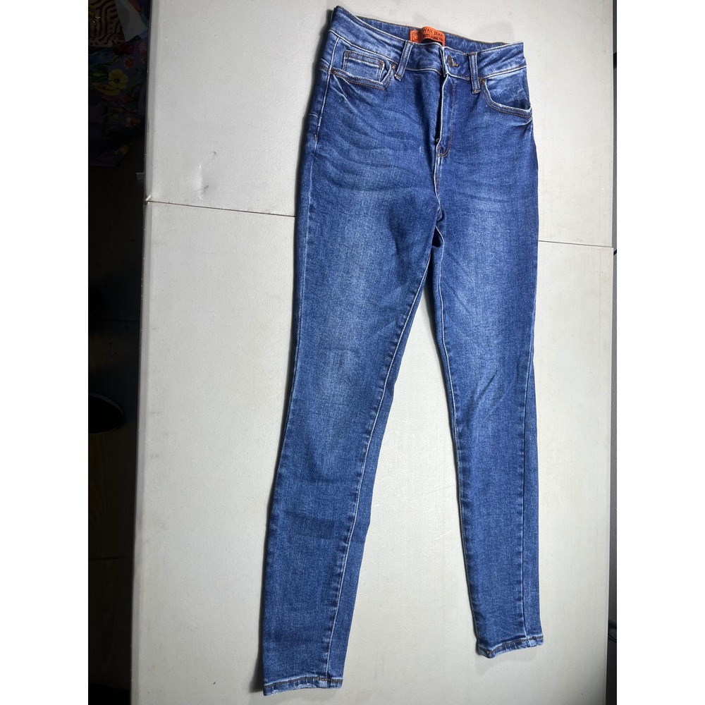 Wax Jean Butt I Love You 5/27 Skinny Jeans Medium Wash Stretch Denim